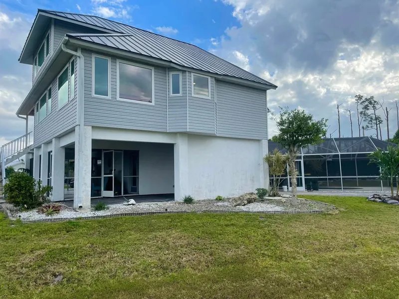 Two story elevated home after a full exterior wash